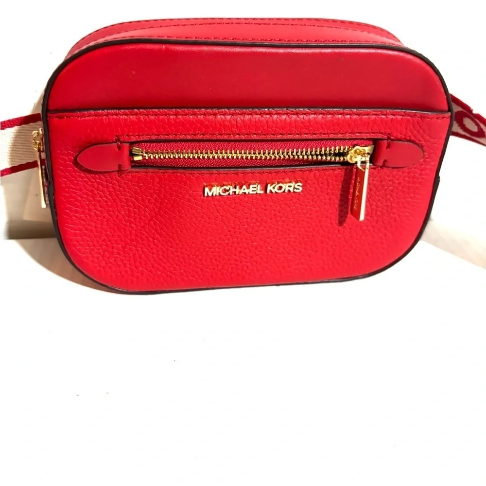 Michael Kors Red and Cream crossbody Belt Bag